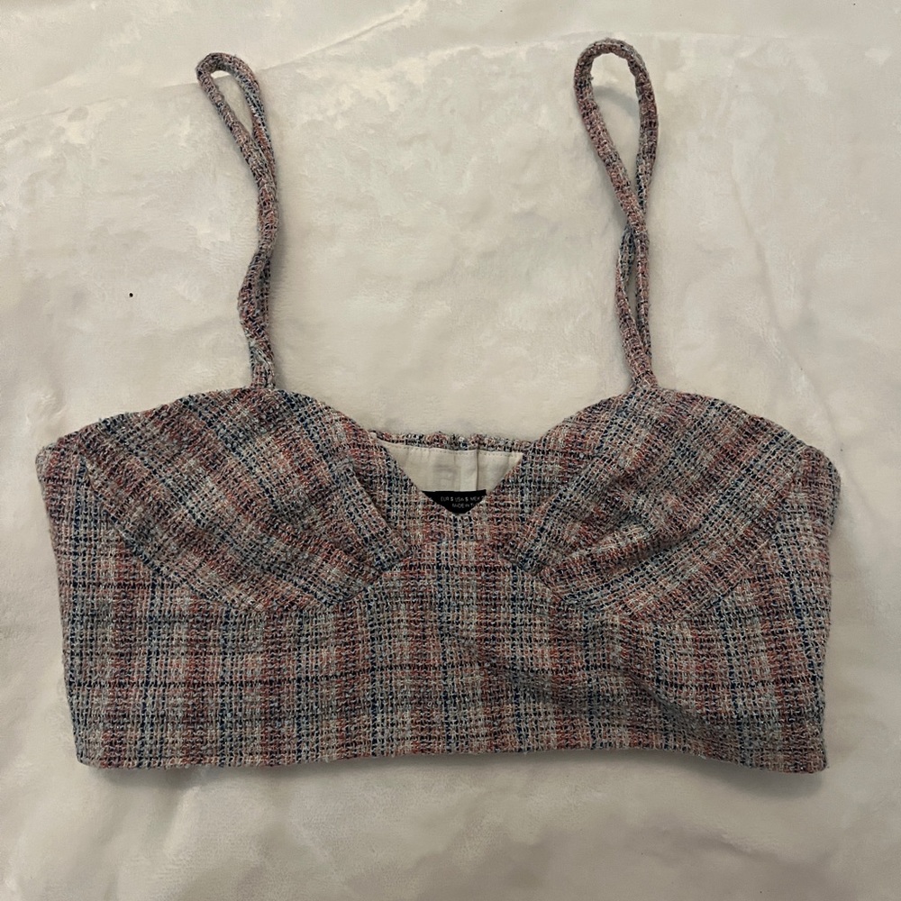 zara, going out top, multicolor, pink, blue, sparkly